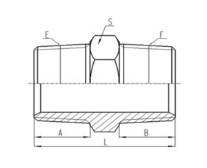 美製布錐管（guǎn）螺紋密封過（guò）渡接頭