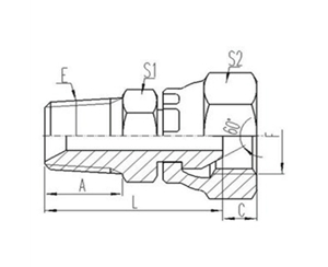 美製布錐管螺紋密封過（guò）渡接頭