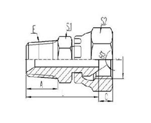 英錐管外螺紋（wén）密封（fēng）|英製活動內（nèi）螺紋60°外錐麵密封
