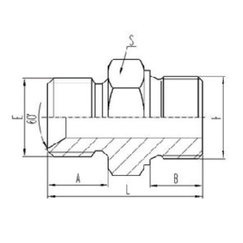 英製(zhì)外螺紋60°內錐(zhuī)麵密封或組合墊密封|公製外螺紋組合墊密封