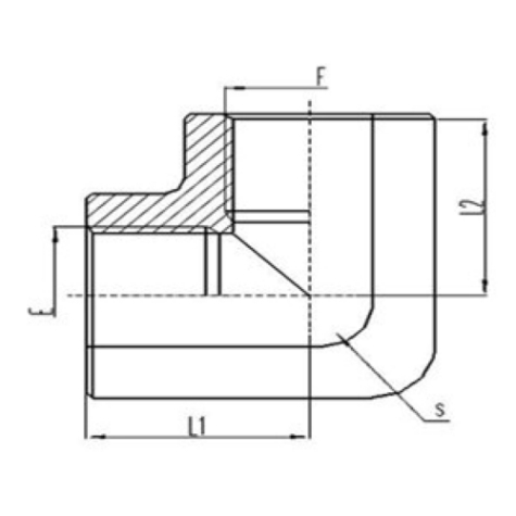 90°彎英製固定內螺紋（wén）鋼墊密封