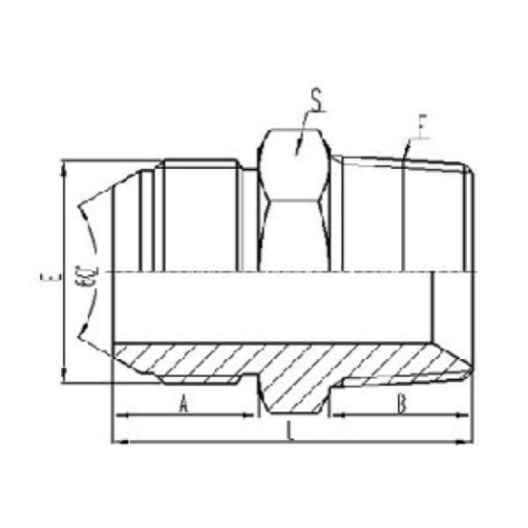 日式公製外螺紋60°外（wài）錐麵密封|英錐管外螺紋密封