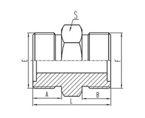 兩端公製（zhì）外螺紋平麵O形圈密封