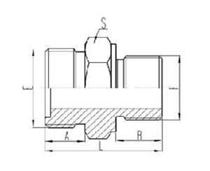 公製外螺（luó）紋平麵O形圈密封（fēng）|公製外螺紋六角端麵O形圈密封