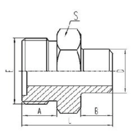 公製外螺紋平麵O形圈密封|承接式焊接管