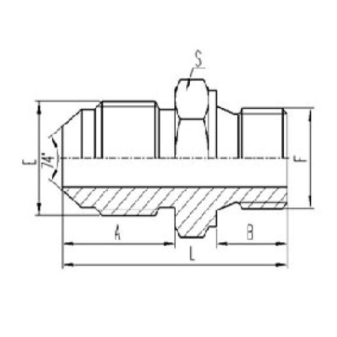 公製外螺(luó)紋74°外錐(zhuī)麵(miàn)密封|公製外(wài)螺紋組合墊密(mì)封