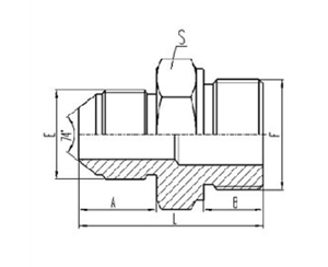 公製外螺紋74°外錐麵密封|公製外螺紋六角（jiǎo）端麵O形圈密封（fēng）