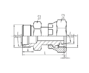 公製外螺紋24°內錐（zhuī）麵密封|公製活動（dòng）內螺紋24°外錐麵O形圈密封