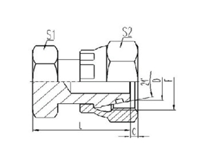 公製活動內螺紋（wén）24°外錐麵O形圈密封堵（dǔ）頭