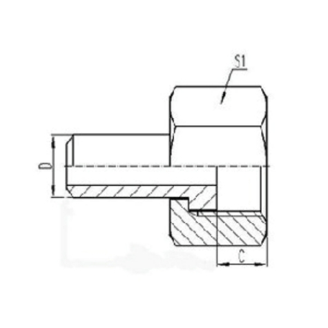 承(chéng)接式焊接管|公製活動內螺紋平麵密(mì)封