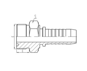 美製外螺紋六角端麵O形（xíng）圈密封