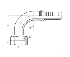 90°美製內螺紋平麵密封（fēng）