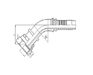 45°美製內螺紋平麵（miàn）密封