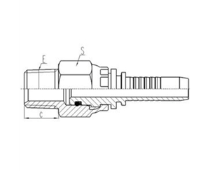 美製布（bù）錐管旋轉外螺紋管接頭