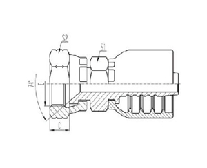 美製內螺紋74°內（nèi）錐麵密封