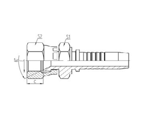 日式公製內螺紋60°內（nèi）錐麵密封（fēng）