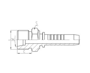 公製外螺（luó）紋24°內錐麵密封重係列