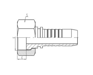 公製內螺（luó）紋（wén）平麵密封