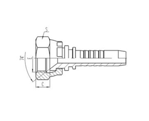 公製內螺紋（wén）74°內錐麵密封（fēng）