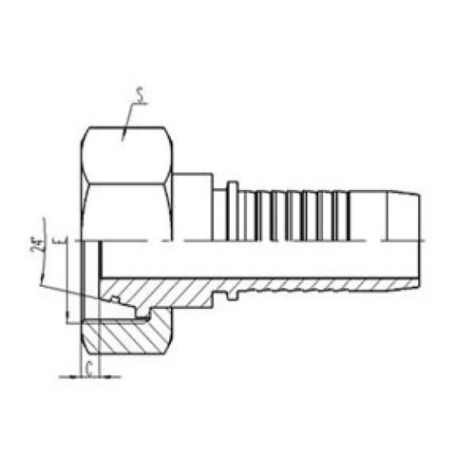 公製內螺紋24°外錐麵帶O形圈密封輕係（xì）列