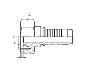 公製內螺紋24°外（wài）錐麵（miàn）帶O形（xíng）圈密（mì）封輕係列