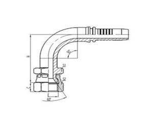 90°日式公製內螺紋60°內錐麵密（mì）封