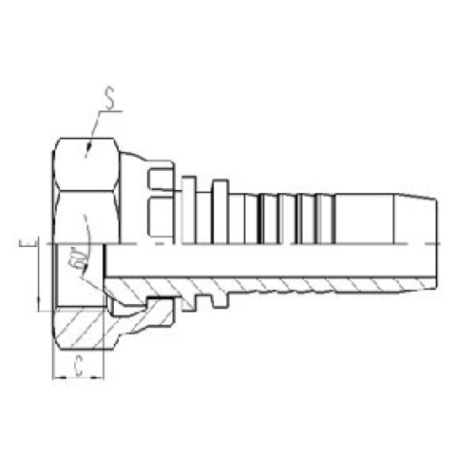 美（měi）製NPSM內螺（luó）紋60°外錐麵（miàn）密封