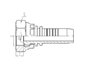 美製NPSM內（nèi）螺紋60°外錐（zhuī）麵密封