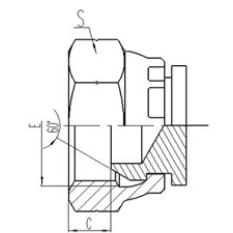 公（gōng）製活動內螺紋60°外錐麵密封堵頭
