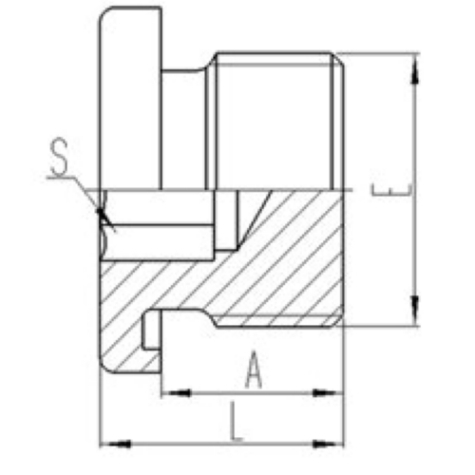 公製外（wài）螺紋ED膠墊密封內六角堵頭