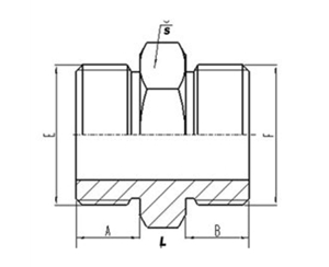 兩端美製SAE外螺紋六角端（duān）麵O形圈密封