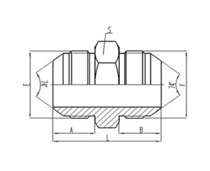 美製JIC螺紋（wén）74°錐（zhuī）麵密封過渡接頭