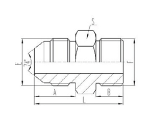美製JIC螺紋74°錐麵密封過渡接頭