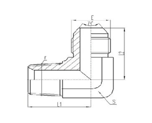 美製JIC螺紋74°錐麵密封過渡（dù）接頭