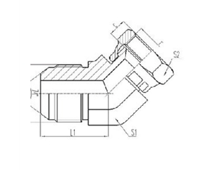 美（měi）製JIC螺紋74°錐麵（miàn）密封（fēng）過渡接頭