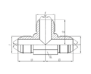 美製JIC螺紋74°錐麵密封過渡（dù）接頭