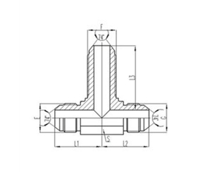 美製JIC螺紋74°錐麵密封過渡接（jiē）頭