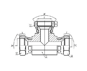 美（měi）製JIC螺紋74°錐麵密封過渡接頭