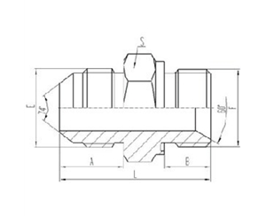 美製JIC螺（luó）紋74°錐麵密封過渡接頭